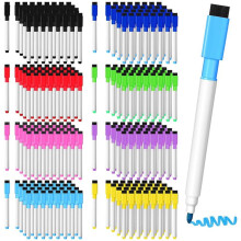 200 Pcs Magnetic Dry Erase Markers Fine Point Tip Whiteboard Markers with Eraser Cap,For School Office Home(Multicolor)