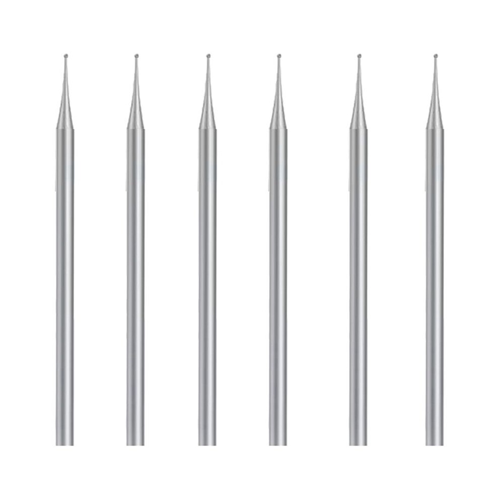 6 Pcs Burr Set, 3/32 Inch Shank Sphere Burs Jewelry Carving Bits(1Mm) 4713989148200