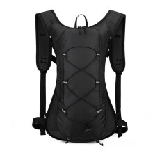 Outdoor-Fahrradtasche, Wassertasche, Tragbar, Wasserdicht, Fahrradrucksack, Sport, Reisen, Klettern, Laufen, Reiten, Schwarz