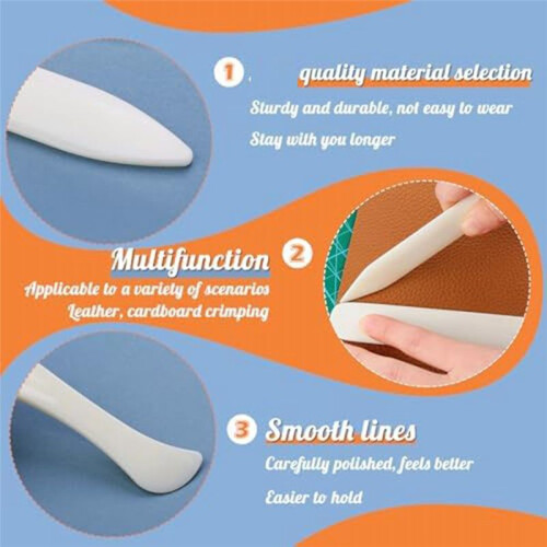Bone Folders Kit, Bone Folders, Makers,Bookbinding Kit, for Bookbinding Making Paper Crafts Quilting Leathercraft A