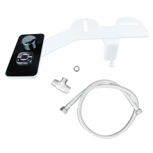 Bidet Attachment Non-Electric Bidet Toilet Sprayer with Pressure Controls Dual Nozzles for Frontal Rear Wash B