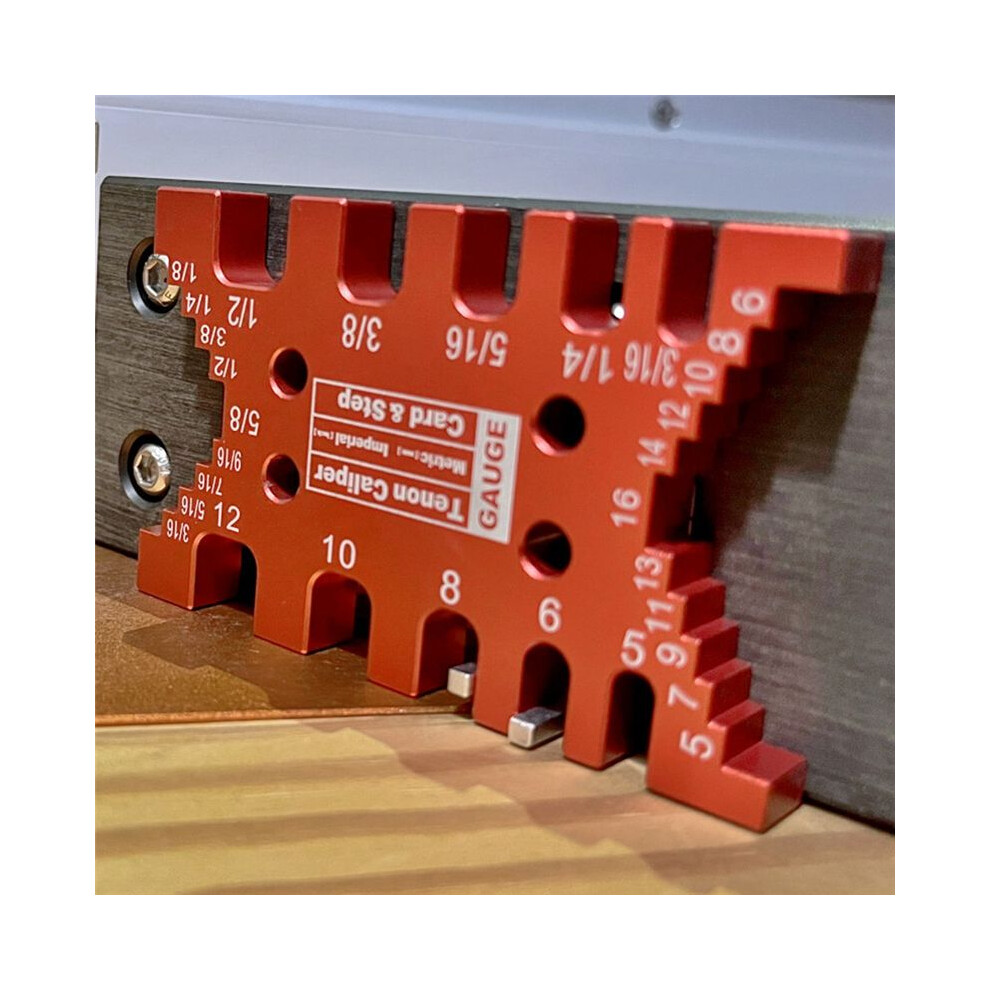 2Pc Dovetail Jig And Triangle Ruler Kit - Router/Saw Table Precision Depth Gauge And Tenon Space Gauge For Woodworking 4714239726667