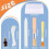 Bone Folders Kit, Bone Folders, Makers,Bookbinding Kit, for Bookbinding Making Paper Crafts Quilting Leathercraft A 7
