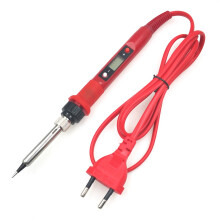 Soldador con Temperatura Ajustable, Herramienta de Soldadura LCD, Herramienta de Mantenimiento de Equipos de Soldadura, Enchufe UE de 220 V, Color