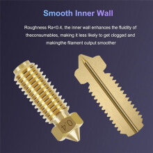 10 Stück 0,4 mm Messing-Volcano-Düsen für Kobra3, Extruder-Hotend-Düsensatz mit Reinigungsnadel, Pinzette und Schraubenschlüssel