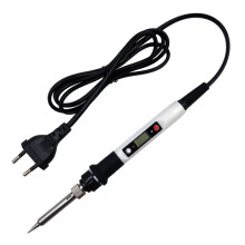Adjustable Temperature Soldering Iron LCD Welding Tool Solder Equipment Maintenance Tool 220V EU Plug White