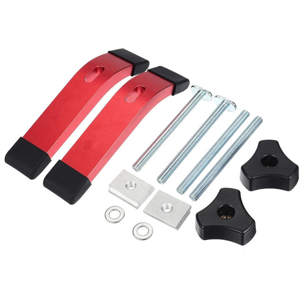 2Pcs Press Plate Press Block Saw Wood Press T Slider Handle Chute Hold Down Clamp Table Saw Woodworking Tools 4711822110612