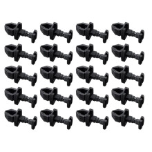20 Pack Black Refrigerator Clips 617772 Replacement for Refrigerator Service Vent Doors