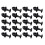 20 Pack Black Refrigerator Clips 617772  Replacement for Refrigerator Service Vent Doors 2