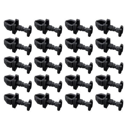 20 Pack Black Refrigerator Clips 617772  Replacement for Refrigerator Service Vent Doors 1