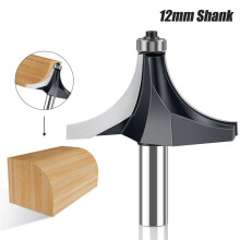 12mmX2-1/2 Shank Corner Round over Router Bit with Bearing Tungsten Carbide Milling Cutter Woodworking Tools