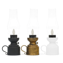 Vintage Candle Lamp Ornaments LED Night Light Table Lamp Desktop Decoration Wedding Outdoor Home Festival