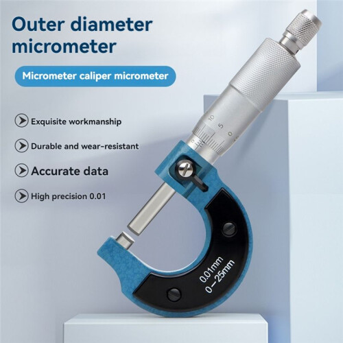 0.01mm 0-25mm Outside Micrometers Measuring Gauging Tool Scale Mechanical Caliper Precision Micro-Meter for Measurement 1