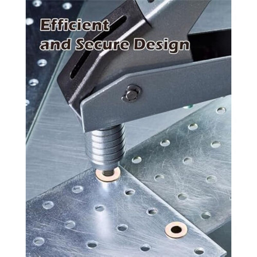 50pcs Multi-Grip Rivet Nut Kit,5/16-18 Rivet Nut Pre-Bulbed Shank,  Nut Zinc Plated Flat Heads Threaded Insert Nut 2