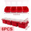 6Pcs Screw Organizers Storage Bins with Lids, Plastic Stackable Hardware Organizer Box for Garage Nails Tool Organizing 7