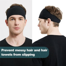 Running Headbands for Men, Mens Stretchy Headband for Football,Basketball,Fitness Workout Unisex Quick-Dry Sweatband B