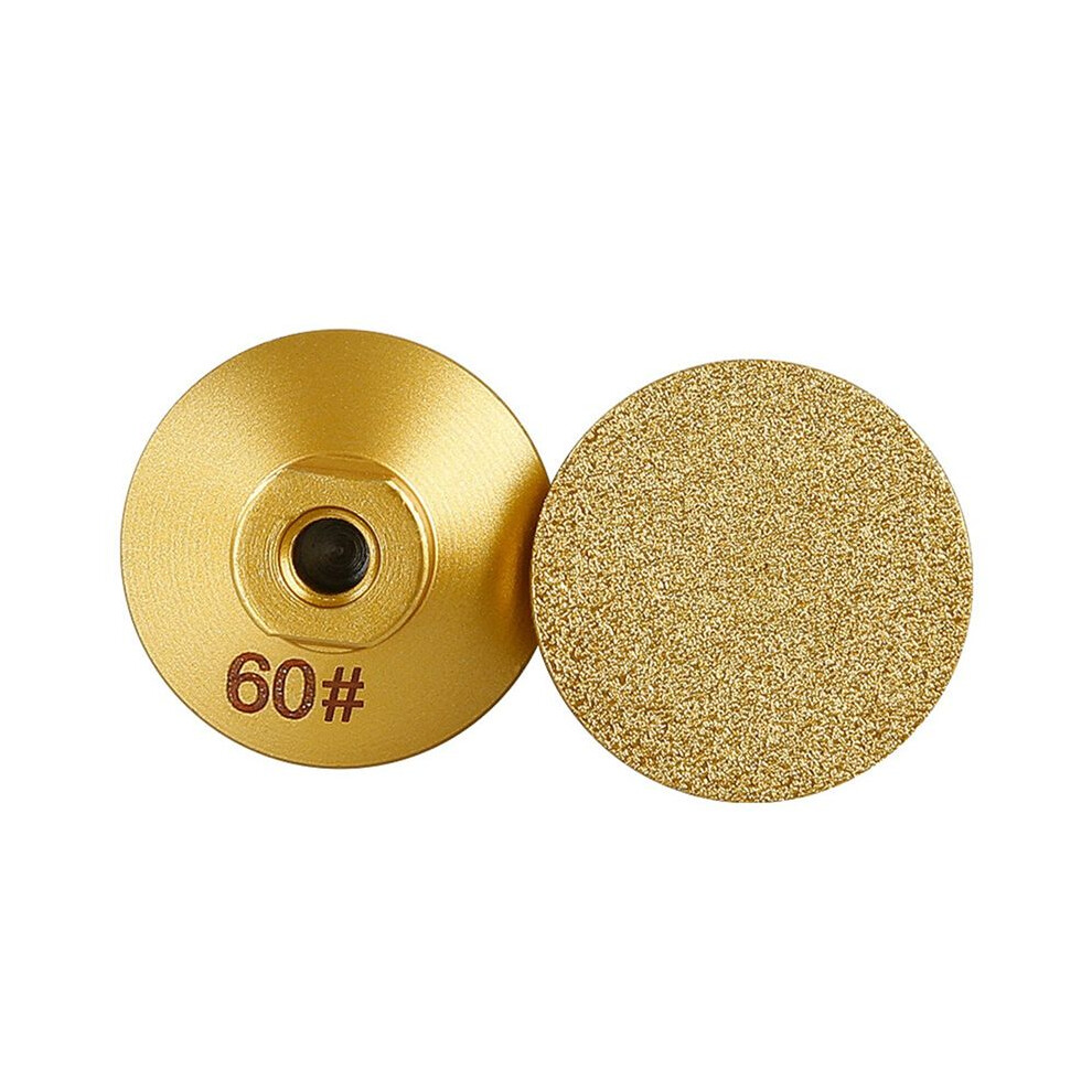 2Pcs 60 M10 Brazed Flat Grinding Abrasive Polishing Stone Marble Quartz Cobblestone Grind 4713113234953