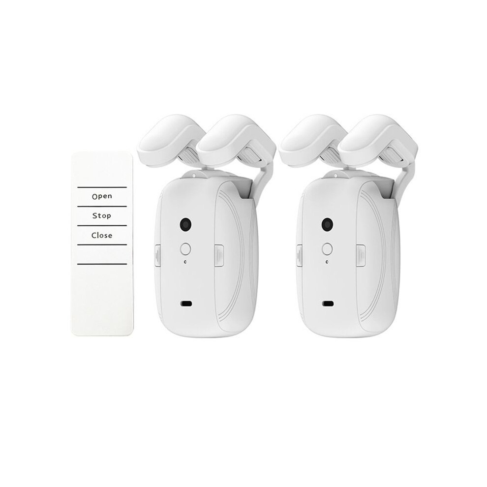 Dual Curtains Robot Roman Rod Track Automatic Curtain Opener Remote Control Curtain Motor 6031271087647