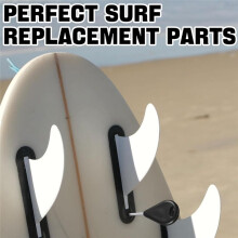 6 Pcs Surf Fin Key Surfing Surf Fin Key with 24 Pcs Fin Screws Universal Hexagon Surfboard Fin Key Replacement