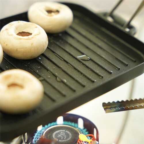 Grill Pan Set Thickened Heat-Resistant Non-Stick Rectangular Grill Multi-Function Outdoor Camping Grill Pan 1