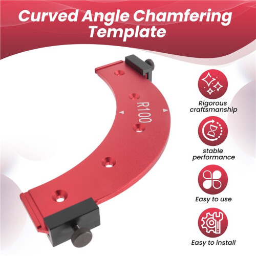 Inner/Outer Corner Large Arc Mold Electric Router Slotting Template Woodworking Curved Angle Chamfering Template Tools A 2