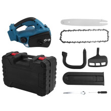 12Inch Brushless Electric Chainsaw Handheld Chain Saw Wood Tree Branches Cutting Tool for 18V Battery(No Battery)