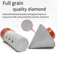 Gesoldeerde Diamantfreesbit Afschuiner Keramische Tegelgatverbreder 5/8-11 Draadadapter Conische Steenslijpbits 3 Stuks