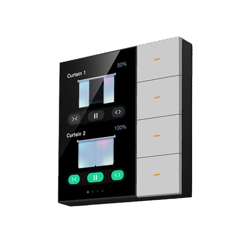 Photos - Other for Repair Jojomino 3.5 Inch Wall Touch Screen 4 Groups 8-Way Scene Sensor Dimming Curtain Tuya Zigbee B 