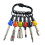 Bit Holder Keychain 6pc -1/4In Hex Shank Bit Holders -for Nut Driver,Screwdriver & Drill Bits,Include Keychain Carabiner 5