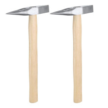 2 Pcs 9 Oz Welding Chipping Hammer Steel Tack-Hammer Electrician'S Hammer with Wooden Handle for Removing Repairing