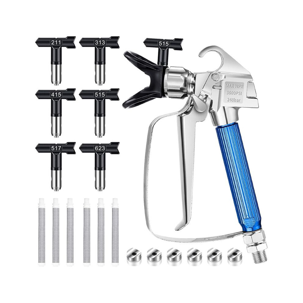 Airless Paint Sprayergun,Airless Spraygun Kit Paint Sprayergun For Airless Spraying Machine (211 313 415 515 517 623) 4713062091089
