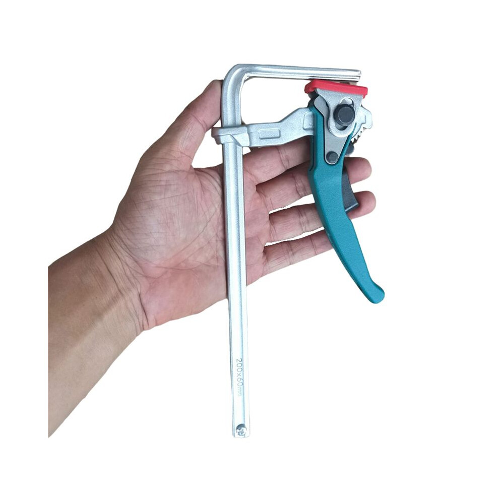 Cyan Handle Quick Ratchet Track Clamp Woodworking Track Clamp Cyan Ratchet Track Clamp 200X60mm 6031598866864