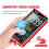 ANENG 621A Touch Screen Intelligent Digital Multimeter 9999 Counts Auto Range Rechargeable NCV Universal Meter Ammeter(Red) 5