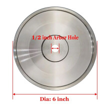 CBN-Schleifscheibe, 6 Zoll Durchmesser X 1 Zoll Breit, mit 1/2 Zoll Dorn, Diamant-Schleifscheibe zum SchäRfen Von HSS, KöRnung 240