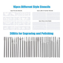 USB Engraving Pen, Rechargeable Engraver Etching Pen with Engraving Accessories,for Metal Glass Stone Jewelry Nails