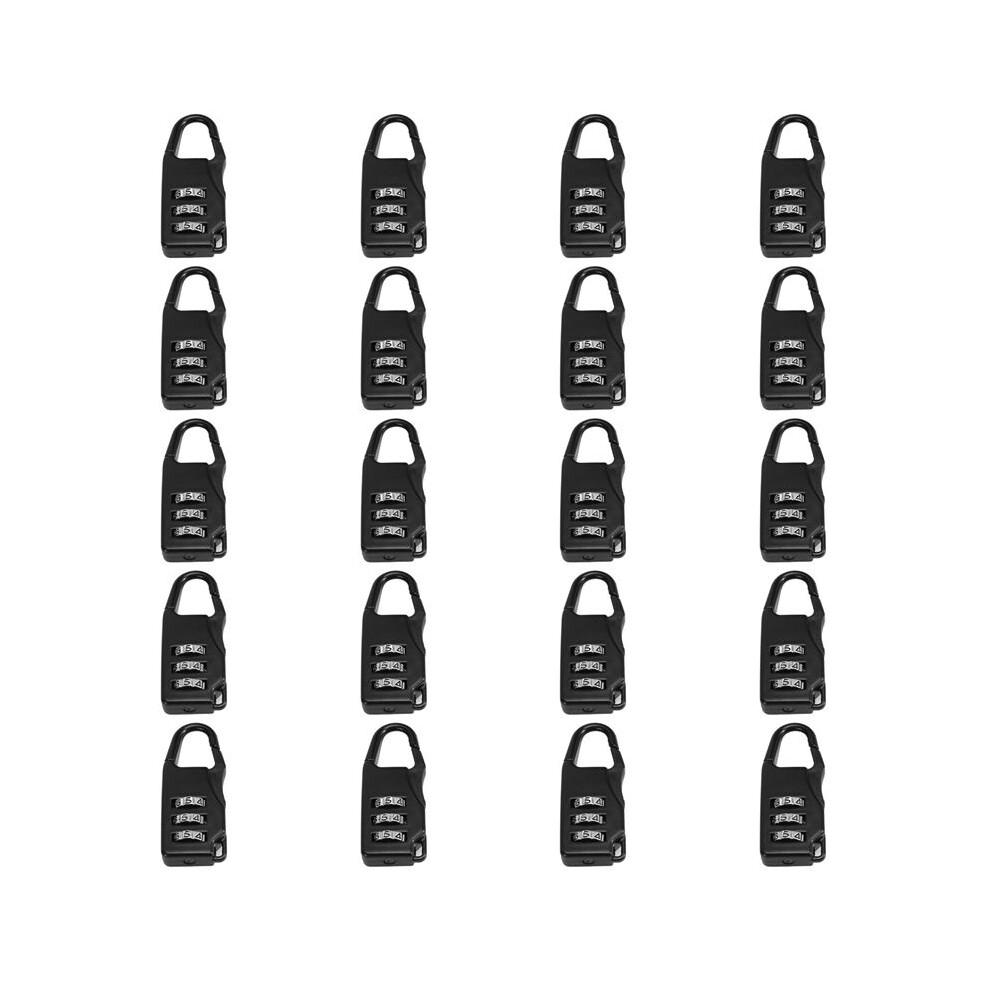 20Pcs Alloy Safe Combination Code Number Lock Padlock For Bag Suitcase Luggage Zipper Backpack Handbag Anti-Theft Lock 4712166927645