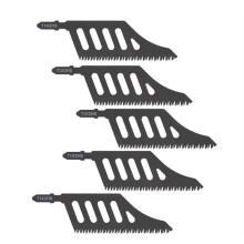 T142HB Curved Jigsaw Blades for Precision Cutting - 5PCS Flush Cutting Jigsaw Blade T Shank Jigsaw Blades