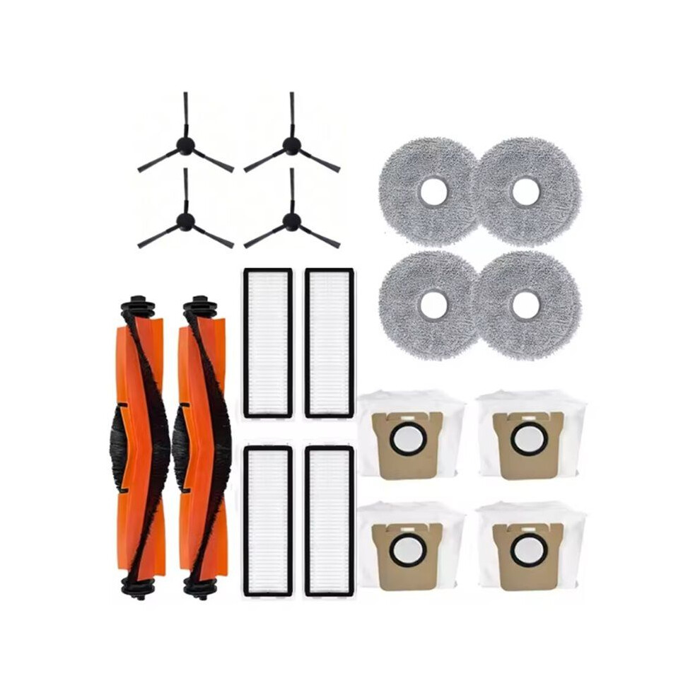 For Robot Vacuum X20 Max / D109gl / Mijia M30 Vacuum Accessories Main Side Brush Hepa Filter Mop Cloth Dust Bag 4713694619422