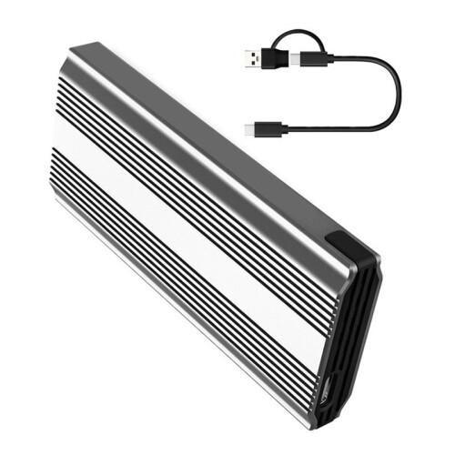 M.2 NGFF  SSD Enclosure Type C 3.1 20 Gbps External Solid State Enclosure Adapter for 2280/2260/2242/2230 B/B+M Key 2
