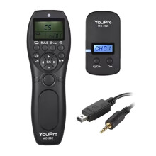 YOUPRO MC-292 2.4G Wireless Remote Control LCD Timer Shutter Release Channels for /// DC2
