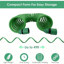 306 Garden Watering Hose Metal Car Wash Water Gun Flexible and Stretchable EVA Hose Suitable for Lawn Irrigation 7.5m