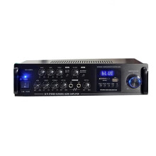 220V Audio Power Amplifier Optical Coaxial Sound Amplifier 5Channel Home Theater Car AMP FM USB Mic Input 90DB