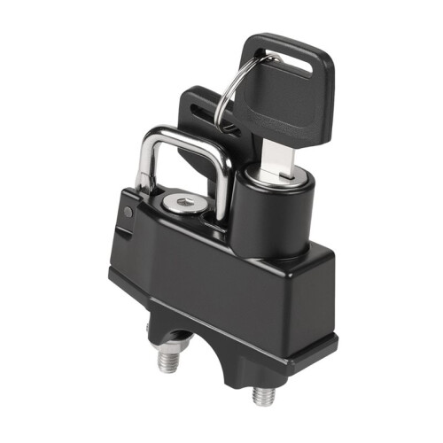 Motorcycle Helmet Lock Helmet Anti-Theft Security Lock with 2 Keys Multi-Functional Helmet Lock for Motorcycle 2