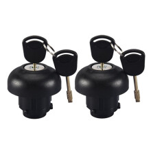 2Set Car Fuel Tank Cap Filler Cap Inner Cap Lock with Keys 9C119K163AA for  Transit 2006-2019