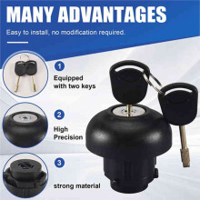 2Set Car Fuel Tank Cap Filler Cap Inner Cap Lock with Keys 9C119K163AA for Transit 2006-2019