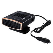 12V Portable Car Heater & Defroster,200W Defroster for Car Windshield with 360 Rotatable Base Gold