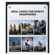 Bone Conduction Sport Headphone Wireless Earphone -Compatible Headset Hands-Free with Mic for Running A