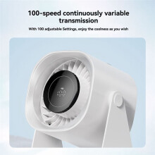 Small Table Fan with Digital Display Ultra-Quiet Hanging Portable Fan Office Desktop Fan Folding Wall-Mounted Table Fan