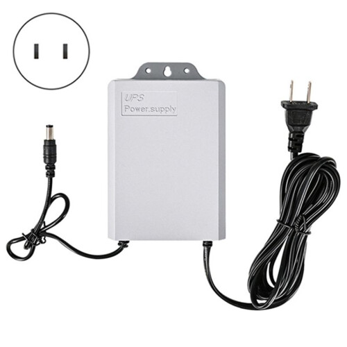 12V-2A UPS Power Supply for WiFi Router Modem Security Camera for Power Outages US Plug 1