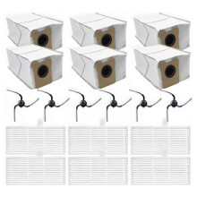18PCS for C10 Robot Vacuum Cleaner Replacement Parts Side Brush Hepa Filter Large Capacity Dust Bag